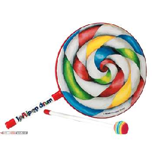 REMO PANDERO INFANTIL MANGO 6" LOLLIPOP