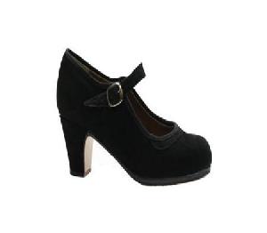 ROBERTO GARRUDO ZAPATO FLAMENCO ANTE NEGRO TALLA 40