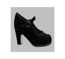 ROBERTO GARRUDO ZAPATO FLAMENCO ANTE NEGRO T. 39 1/2