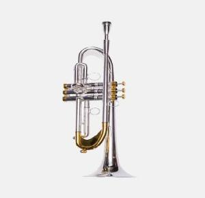 Trompeta Taylor Collins TCTR-069H Plateada con pistones Monel en Sib