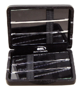 GEWA ESTUCHE CAÑAS SAXO ALTO LACADO NEGRO (6 CAÑAS)