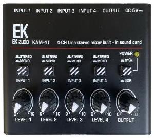 EK AUDIO MEZCLADOR 4 CANALES ESTEREO