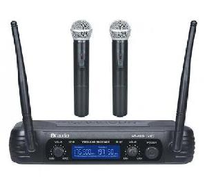 EK AUDIO SISTEMA INALAMBRICO VHF 2 MICROS DE MANO  (WR/69LD)