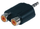 HOT WIRE ADAPTADOR CONECTOR 2RCA/MJACK ST