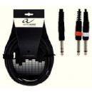 ALPHA AUDIO CABLE AUDIO JACK ST / 2 JACK M M 3M
