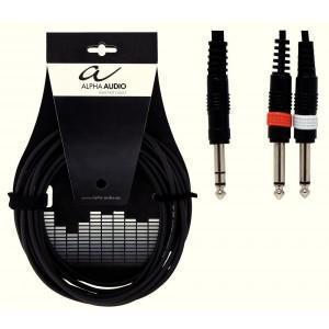 ALPHA AUDIO CABLE AUDIO JACK ST / 2 JACK M M 3M