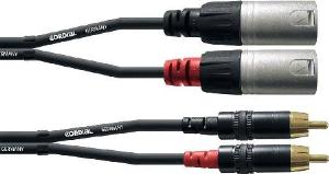 CORDIAL CABLE AUDIO DOBLE XLR M / DOBLE RCA M 3 Metros