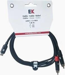 EK AUDIO USB-C - X2/RCA 1,8M CABLE