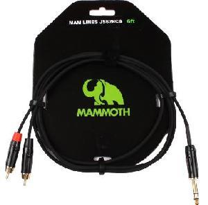 MAMMOTH JACK ST / 2 RCA 6FT CABLE AUDIO 
