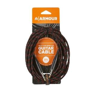ASHTON GW20R TELA ROJO Y NEGRO 6 MTS CABLE GUITARA