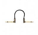 EBS INTERLINK PCF PREMIUM GOLD JACK-JACK AA NEGRO - 10 CM CABLE GUITARA