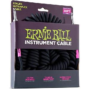 ERNIE BALL ULTRAFLEX SPIRAL JACK-JACK SS NEGRO CABLE GUIT