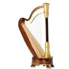 CAJA DE MUSICA ARPA MUSIC BOX HARP Rebajado
