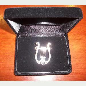 AGUJA CRISTAL SWAROVSKI PLATEADA LIRA Rebajado