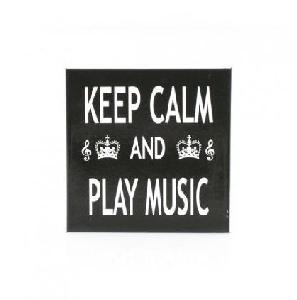 IMAN NEVERA FRIDGE MAGNET KEEP CALM AND PLAY MUSIC