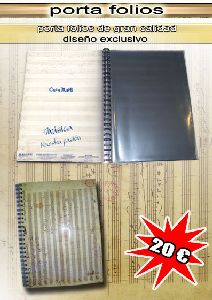 ANTIC LUTHIER CARPETA FUNDAS ESPIRAL PARA PARTITURAS