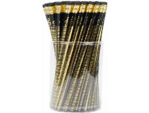 LAPIZ TECLAS NEGRO/DORADO B-1090