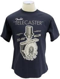 FENDER TELE SWITCH TEE, NAVY T-XL CAMISETA