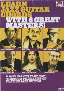 DVD LEARN JAZZ GUITAR CHORDS WITH 6 GREATS