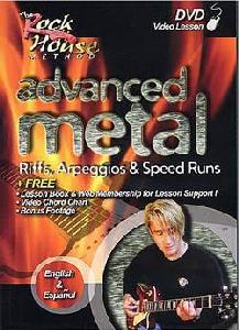 DVD ROCK HOUSE ADVANCED METAL RIFFS ARPEGGIOS *OUTLET*