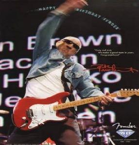 POSTER FENDER A2 PETE TOWNSHEND - THE WHO