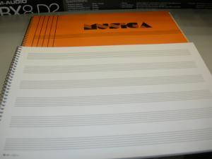 BLOC FOLIO APAISADO GUITARRA 6 PAUTAS