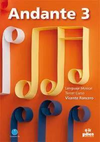 LENGUAJE MUSICAL RONCERO ANDANTE 3 + CD CASTELLANO
