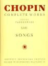 P CHOPIN SONGS (PADEREWSKI TOMO XVII)