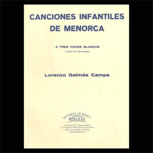 P GALMES CANCIONES INFANTILES DE MENORCA (3 VOCES BLANCAS)