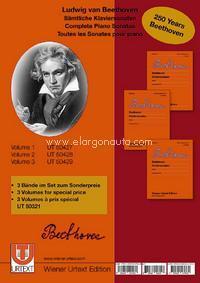 P BEETHOVEN SONATAS COMPLETAS 3 VOLUMENES WIENER URTEXT