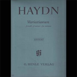 P HAYDN VARIACIONES EN FA m HOB XVII:6 PARA PIANO 