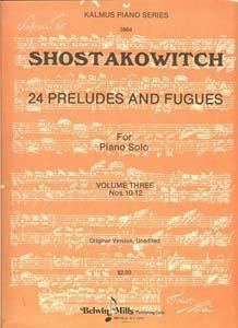 P SHOSTAKOWITCH PRELUDIOS Y FUGAS VOL.3