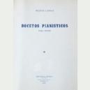P P.LERMA BOCETOS PIANISTICOS U.M.ESPAÑOLA * EN OFERTA *