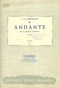 P BEETHOVEN ANDANTE 5ª SINFONIA OP.67 PIANO *OFERTA*