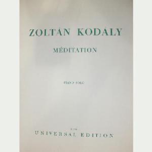 P KODALY MEDITACION (MEDITATION) PARA PIANO *OFERTA*