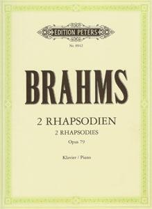 P BRAHMS RAPSODIAS (2) OP.79 PETERS