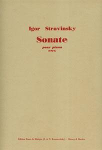 P STRAVINSKY SONATA (1924) B & H