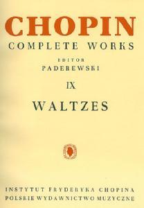 P CHOPIN VALSES  (PADEREWSKI)
