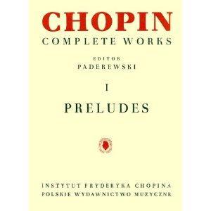 P CHOPIN PRELUDIOS (PADEREWSKI TOMO I)