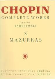 P CHOPIN MAZURKAS (PADEREWSKI)