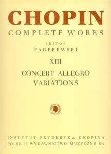 P CHOPIN ALLEGRO DE CONCIERTO VARIACIONES
