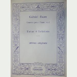 P FAURE TEMA Y VARIACIONES OP.73 PARA PIANO *OFERTA*