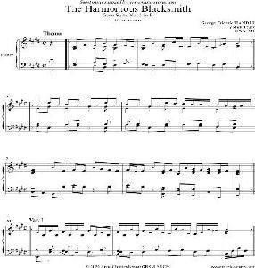 P HANDEL THE HARMONIOUS BLACKSMITH CHESTE