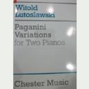 2P LUTOSLAWSKI VARIACIONES TEMA PAGANINI 2 PIANOS *OFERTA*