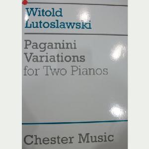 2P LUTOSLAWSKI VARIACIONES TEMA PAGANINI 2 PIANOS *OFERTA*