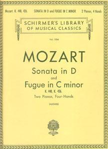 2P MOZART SONATA RE M Y FUGA DO m K448,K42