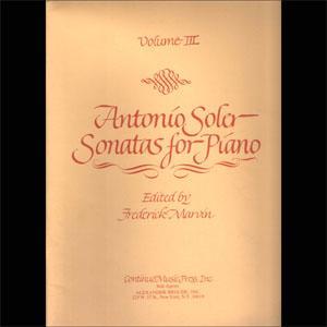 P SOLER SONATAS VOL.III MUSIC PRESS