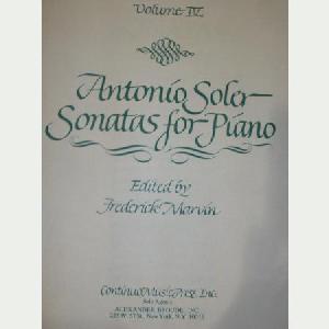 P SOLER SONATAS VOL.IV MUSIC PRESS * EN OFERTA *