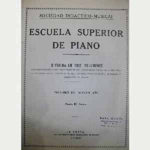 P ESCUELA SUPERIOR DE PIANO OCTAVO AÑO