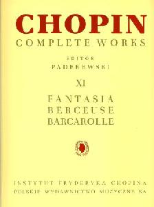 P CHOPIN FANTASIA BERCEUSE BARCAROLA (PADEREWSKI)